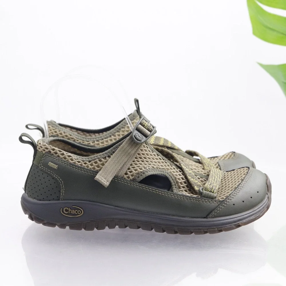 Chaco Boys Kids Sandals Shoes Size 6 Green Mesh Fisherman Hiking Water Outdoor